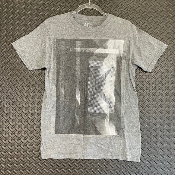 APT. 9 Gray Geometric‎ Pattern Graphic Print Casual Wear Men's Size Small - Picture 1 of 7
